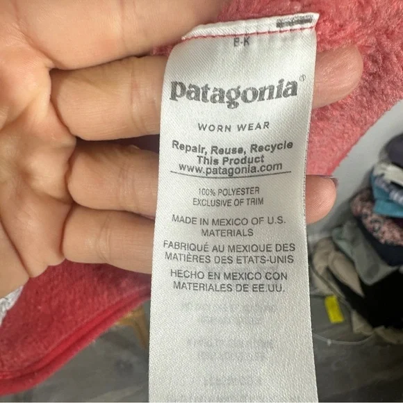 Patagonia Coral Fleece Snap T Pullover sz S - Picture 4 of 5